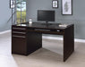 Halston 3-drawer Connect-it Office Desk Cappuccino - California Furniture (Coachella, CA)