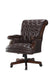 Calloway Tufted Adjustable Height Office Chair Dark Brown - California Furniture (Coachella, CA)