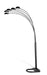 Kayd 5-light Floor Lamp Satin Black - California Furniture (Coachella, CA)