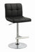 Lenny Adjustable Bar Stools Chrome and Black (Set of 2) - California Furniture (Coachella, CA)