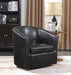 Turner Upholstery Sloped Arm Accent Swivel Chair Dark Brown - California Furniture (Coachella, CA)