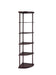 Bonwick 5-shelf Corner Bookshelf Cappuccino - California Furniture (Coachella, CA)