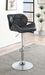 Berrington Adjustable Bar Stools Chrome and Black (Set of 2) - California Furniture (Coachella, CA)