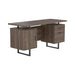 Lawtey Floating Top Office Desk Weathered Grey - California Furniture (Coachella, CA)