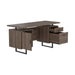 Lawtey Floating Top Office Desk Weathered Grey - California Furniture (Coachella, CA)