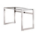 Hartford Glass Top Writing Desk Chrome - California Furniture (Coachella, CA)