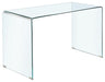 Ripley Glass Writing Desk Clear - California Furniture (Coachella, CA)