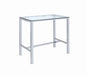 Tolbert Bar Table with Glass Top Chrome - California Furniture (Coachella, CA)