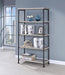 Analiese 4-shelf Open Bookcase Grey Driftwood - California Furniture (Coachella, CA)