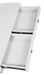 Gemma 2-drawer Writing Desk Glossy White and Chrome - California Furniture (Coachella, CA)