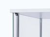 Bellatrix Rectangular 4-shelf Curio Cabinet White and Clear - California Furniture (Coachella, CA)