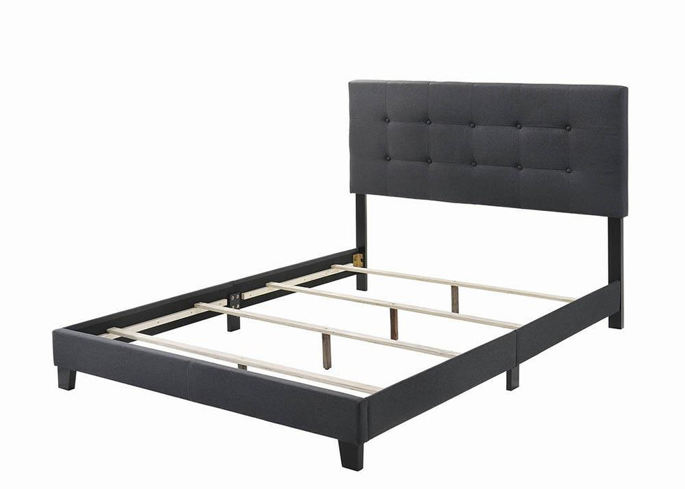 Mapes Tufted Upholstered Eastern King, Queen, Twin & Full Bed Charcoal & Grey - California Furniture (Coachella, CA)