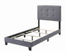 Mapes Tufted Upholstered Eastern King, Queen, Twin & Full Bed Charcoal & Grey - California Furniture (Coachella, CA)