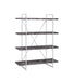 Grimma 4-shelf Bookcase Rustic Grey Herringbone - California Furniture (Coachella, CA)