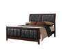 Carlton Full & Twin Upholstered Panel Bed Cappuccino and Black - California Furniture (Coachella, CA)