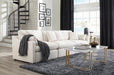 Hobson Cushion Seat Ottoman Off-White - California Furniture (Coachella, CA)