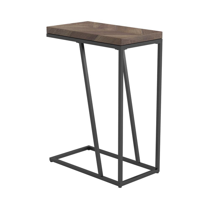 Sergio Chevron Rectangular Accent Table Tobacco - California Furniture (Coachella, CA)