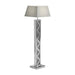 Carmen Geometric Base Floor Lamp Silver - California Furniture (Coachella, CA)