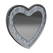 Aiko Heart Shape Wall Mirror Silver - California Furniture (Coachella, CA)