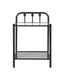 Livingston 1-shelf Nightstand with Glass Top Dark Bronze - California Furniture (Coachella, CA)