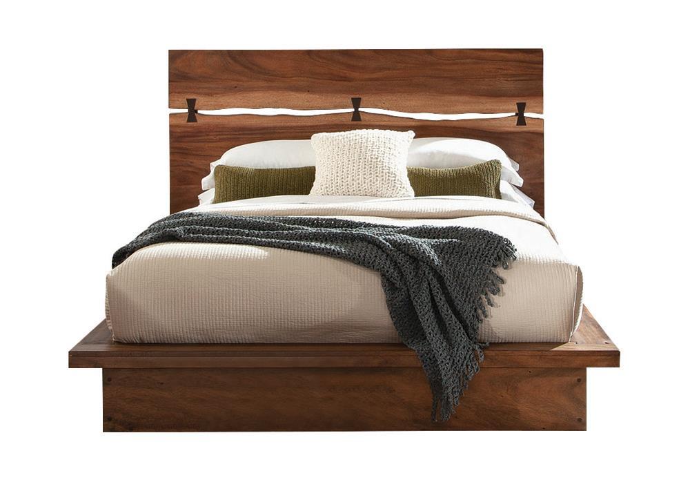 Winslow California King, E.King & Queen Bed Smokey Walnut and Coffee Bean - California Furniture (Coachella, CA)