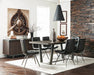 Aiken Tufted Dining Chairs Charcoal (Set of 4) - California Furniture (Coachella, CA)