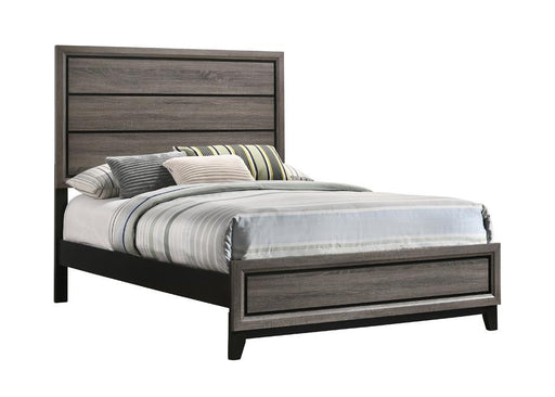 Watson Full & Twin Panel Bed Grey Oak - California Furniture (Coachella, CA)