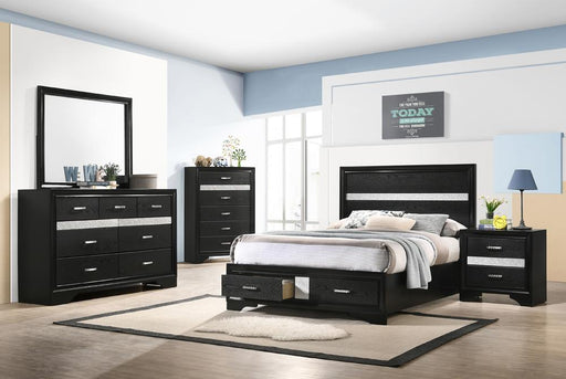 Miranda Full & Twin Storage Bed Black - California Furniture (Coachella, CA)