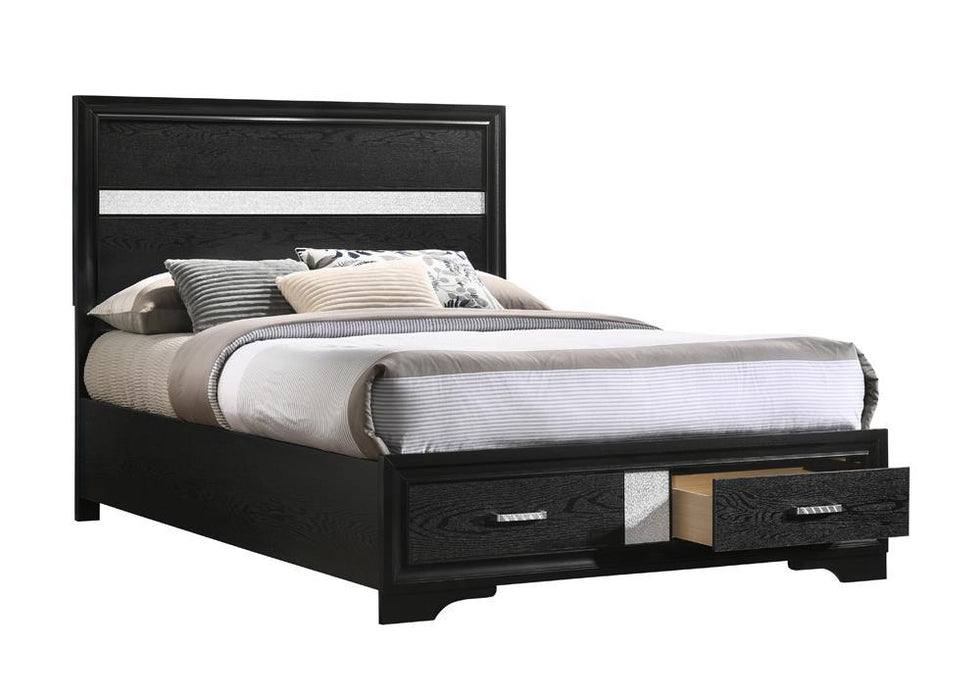 Miranda Full & Twin Storage Bed Black - California Furniture (Coachella, CA)