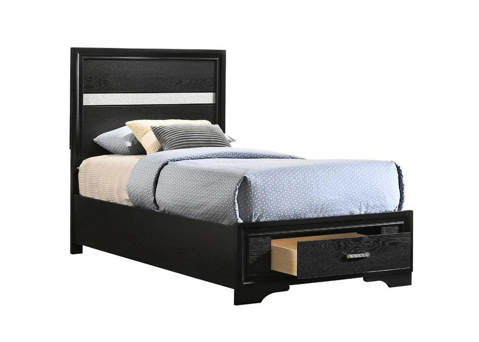 Miranda Full & Twin Storage Bed Black - California Furniture (Coachella, CA)