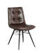 Aiken Upholstered Tufted Side Chairs Brown (Set of 4) - California Furniture (Coachella, CA)