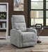 Howie Tufted Upholstered Power Lift Recliner Grey - California Furniture (Coachella, CA)