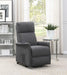 Herrera Power Lift Recliner with Wired Remote Charcoal - California Furniture (Coachella, CA)