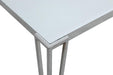 Pauline Rectangular Dining Table with Metal Leg White and Chrome - California Furniture (Coachella, CA)