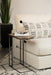 Rudy Snack Table with Power Outlet Gunmetal and Antique Brown - California Furniture (Coachella, CA)