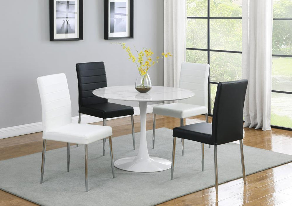 Maston Upholstered Dining Chairs White (Set of 4) - California Furniture (Coachella, CA)