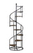 Roseglen 8-shelf Staircase Bookcase Rustic Brown and Black - California Furniture (Coachella, CA)