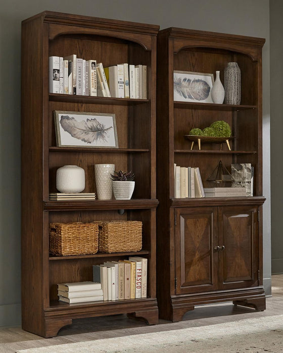 Hartshill Bookcase with Cabinet Burnished Oak - California Furniture (Coachella, CA)
