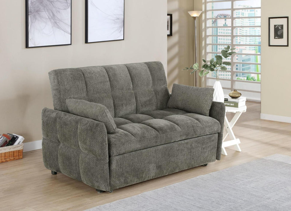 Cotswold Tufted Cushion Sleeper Sofa Bed Light Grey & Dark Grey - California Furniture (Coachella, CA)