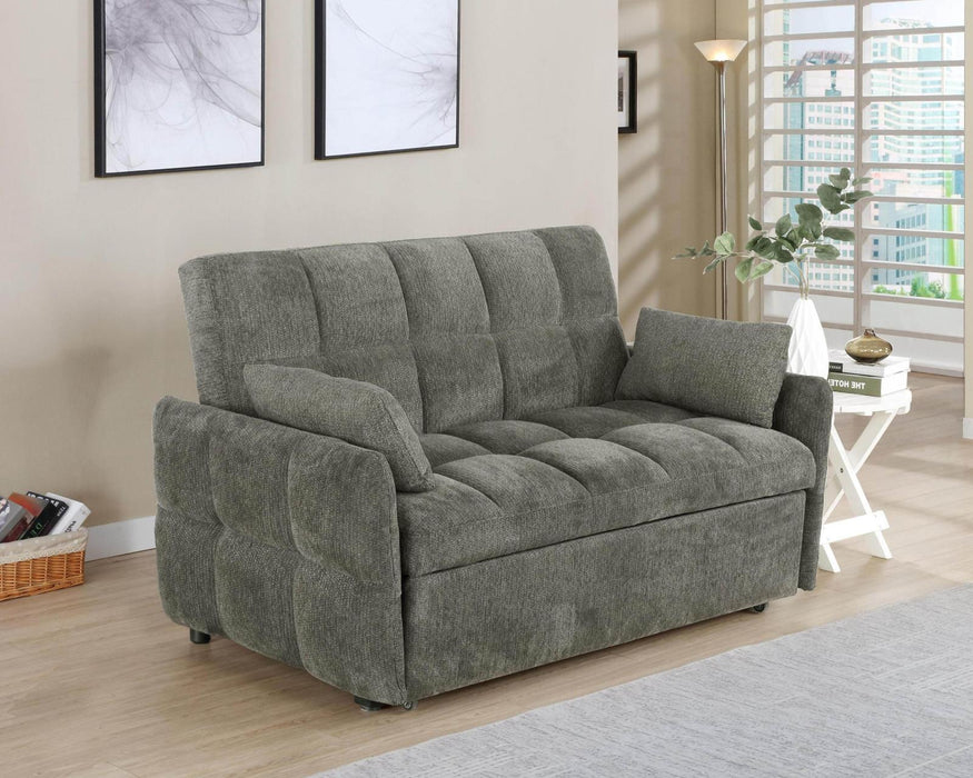 Cotswold Tufted Cushion Sleeper Sofa Bed Light Grey & Dark Grey - California Furniture (Coachella, CA)