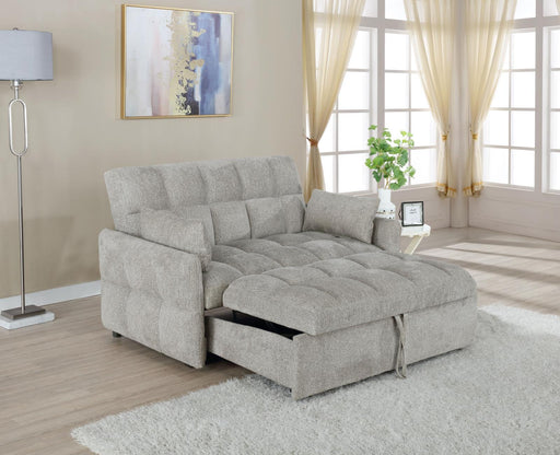 Cotswold Tufted Cushion Sleeper Sofa Bed Light Grey & Dark Grey - California Furniture (Coachella, CA)