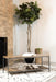 Gerbera Accent Bench with Slat Shelf Natural and Gunmetal - California Furniture (Coachella, CA)