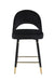 Lindsey Arched Back Upholstered Counter Height Stools Black (Set of 2) - California Furniture (Coachella, CA)