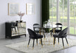 Lindsey Arched Back Upholstered Side Chairs Black (Set of 2) - California Furniture (Coachella, CA)