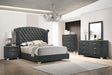 Melody 6-drawer Upholstered Dresser Grey - California Furniture (Coachella, CA)