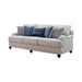 Glenn Recessed Arms Sofa Light Grey - California Furniture (Coachella, CA)