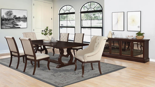 Brockway Tufted Dining Chairs Cream and Antique Java (Set of 2) - California Furniture (Coachella, CA)