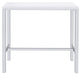 Natividad 5-piece Bar Set White High Gloss and Chrome - California Furniture (Coachella, CA)