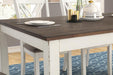 Fortress 7-piece Dining Set Chestnut and Vintage White - California Furniture (Coachella, CA)