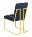 Cisco Tufted Back Side Chairs Ink Blue (Set of 2) - California Furniture (Coachella, CA)